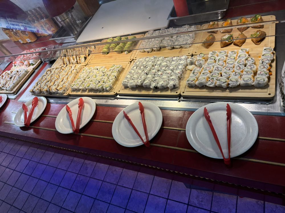 Fresh sushi bar at Ichiban Buffet